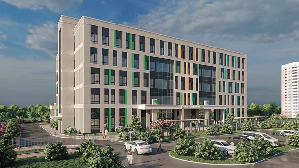 Детско-взрослая поликлиника на 320 посещений в смену с постом скорой медицинской помощи на 2 машиноместа